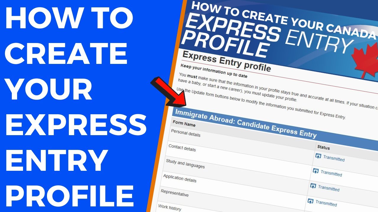 How To Create Canada Express Entry Profile Online - Video Guide - Real ...