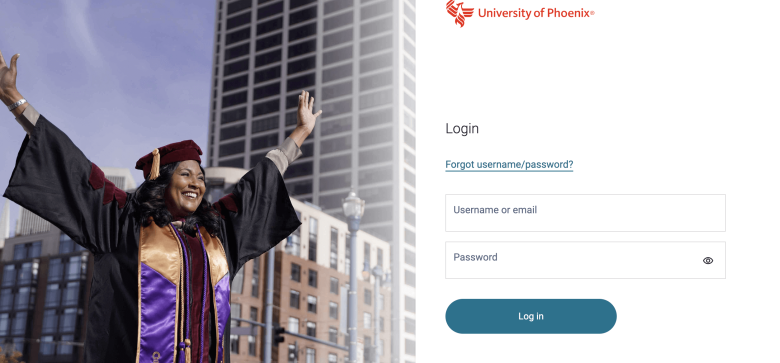 university of phoenix student login down